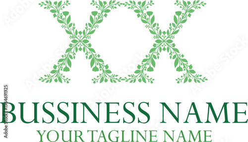 XX X xx initial logo | initial based abstract modern minimal creative logo, vector template image. luxury logotype logo, real estate homie logo. typography logo. initials logo