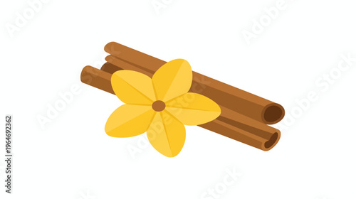 cinnamon sticks isolated on white