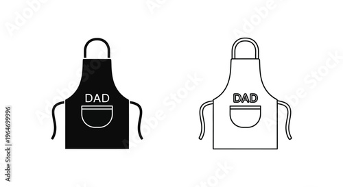 Dad apron design Vector