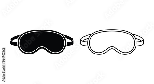 Sleep mask, eye mask Vector