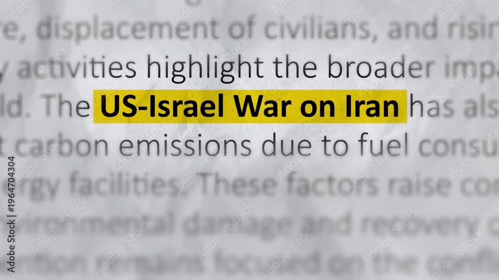 US Israel War on Iran. Global Security, Geopolitical Tensions, Oil ...