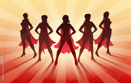 Team of female superheroes