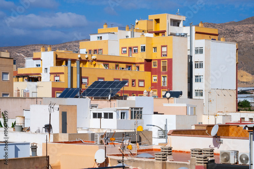 vacation building modern housing architecture apartment full silhouette - Aguadulce, Spain - 2025