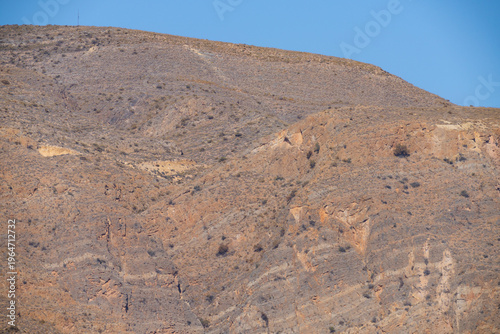 mountain clear design empty texture skyline blue sky summer nature topography - Almería, Spain - 2025