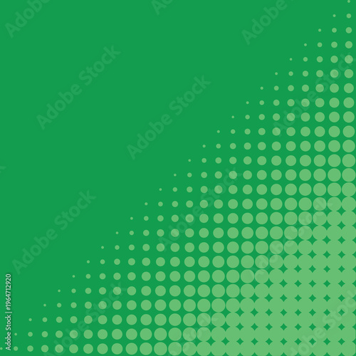 Green Vector halftone pattern easy edit for you design. Vector dots pattern on a white. Retro dots. Retro styled background of halftone dots.