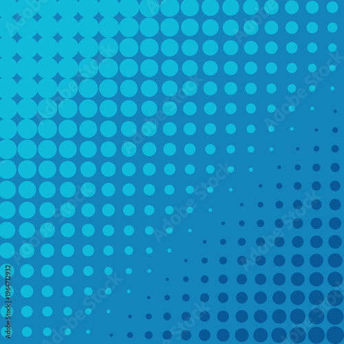Blue Vector halftone pattern easy edit for you design. Vector dots pattern on a white. Retro dots. Retro styled background of halftone dots.