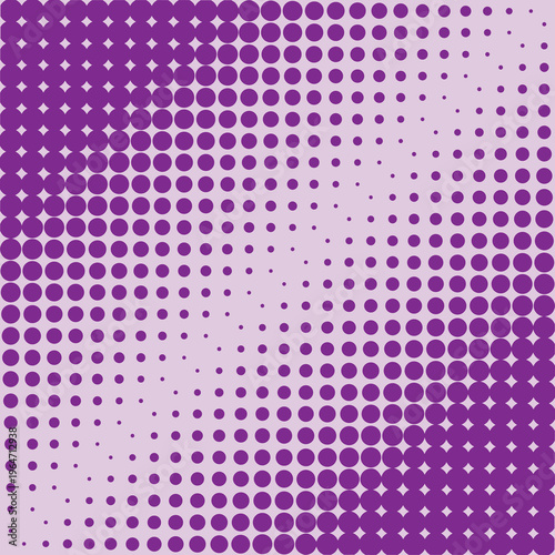 Pink Vector halftone pattern easy edit for you design. Vector dots pattern on a white. Retro dots. Retro styled background of halftone dots.