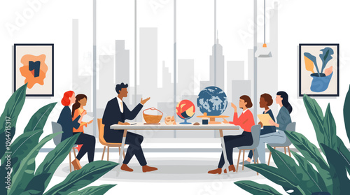 A calming green abstract background with various shapes and shades, evoking a sense of serenity and growth.