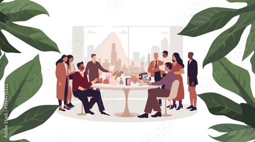 A calming green abstract background with smooth shapes and lines, perfect for adding a natural touch to designs.