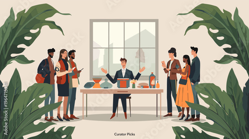 A calming abstract background with various shades of green, evoking a sense of serenity and balance.