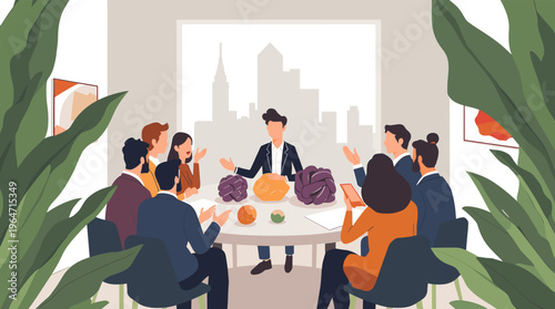 A calming green abstract background with smooth lines and shapes, evoking a sense of serenity and balance.