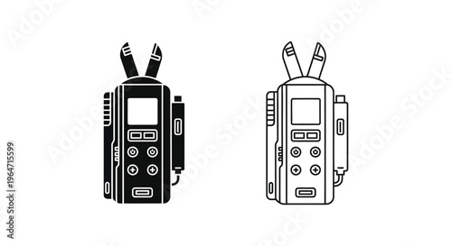 Two way radios with antennae Vector