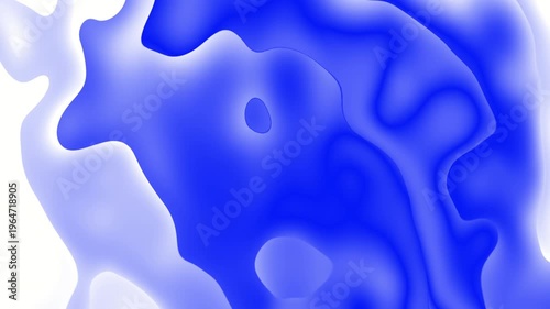 Abstract blue and white fluid liquid wave pattern background animation. This is ideal for modern digital presentations and motion graphic projects.