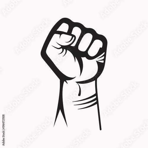 Raised Fist Symbol of Power and Protest