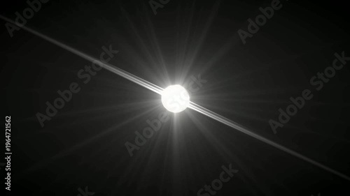 Sunlight optical lens flare video animation.