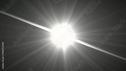 Sunlight optical lens flare video animation.