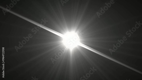 Sunlight optical lens flare video animation.