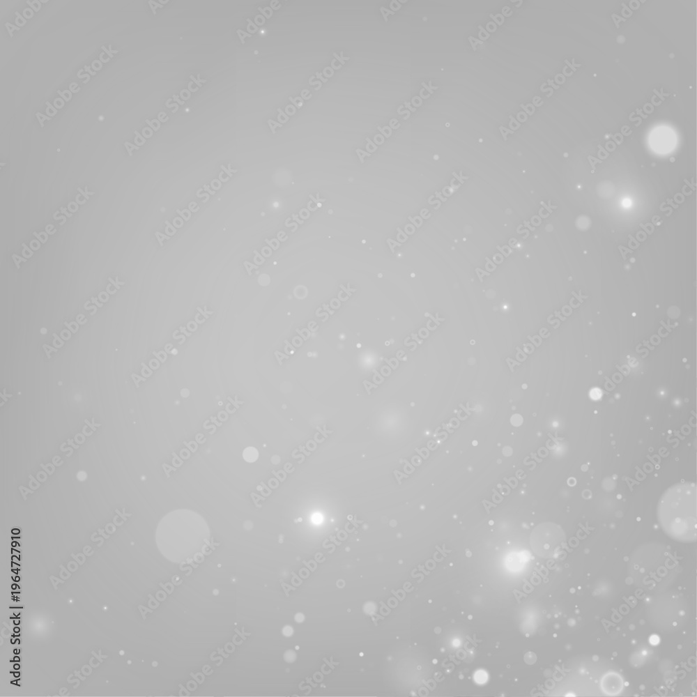 Fototapeta premium PNG. White glitter dust glows softly with radiant highlights. Tiny sparkling particles drift gracefully. Perfect for Christmas, New Year, and holiday overlays.