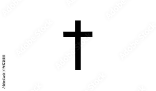 Christian Cross Vector Symbol Classic Faith Icon Catholic Protestant Religious Logo