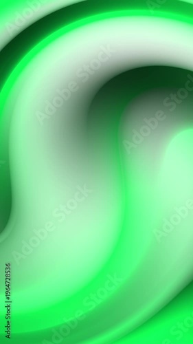 Vibrant green fluid waves flowing in an abstract gradient pattern. This background is ideal for mobile app animations and social media stories.
