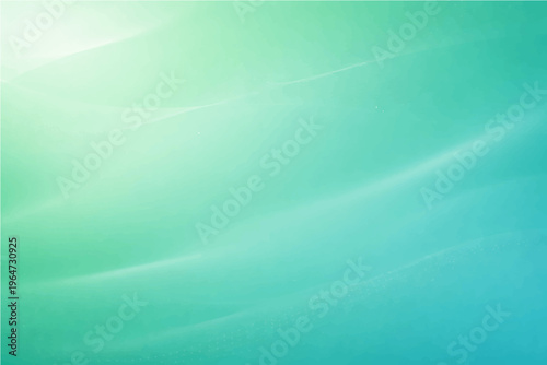 Abstract gradient background in teal and green. Blending light, with a gradient of serene aqua hues and hints of green and blue, and light creating a modern and ethereal look, good for backdrop.