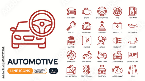 Vector illustration of a sleek modern car speeding on a winding road at sunset with vibrant orange and pink hues in the background