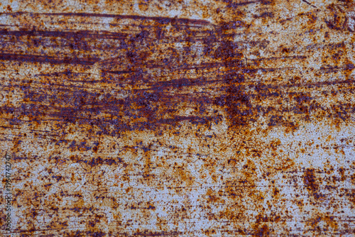 Εκτύπωση καμβά Rusted corroded oxidized metal surface texture with flaking deterioration