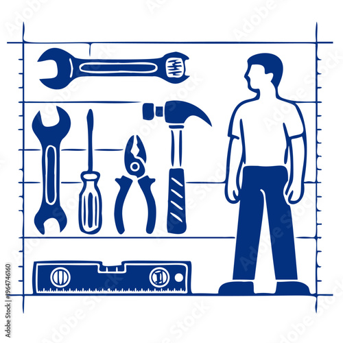 set of tools editable vector design, tool, equipment, tools, isolated, set, hammer, screwdriver, vector, metal, work, white, wrench, pliers, steel, illustration, icon, dental, construction