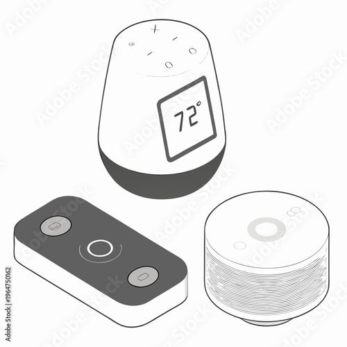 Smart home devices and remote control thermostat sensor