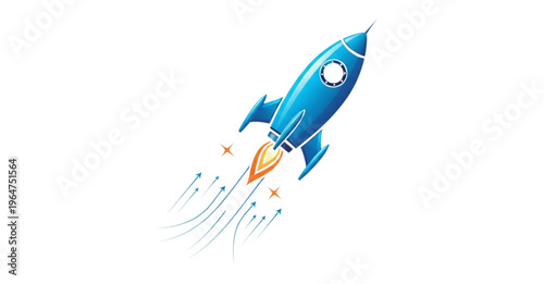 space rocket vector illustration
