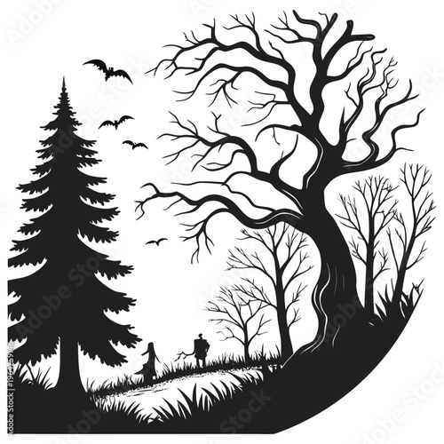 Midnight Whispers in the Haunted Forest