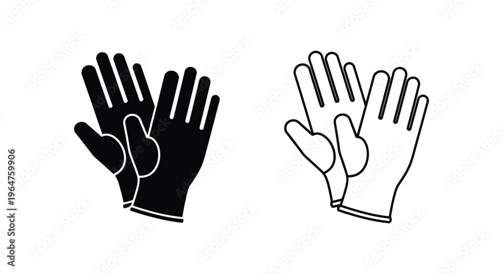 Fototapeta premium Black and white hands raised up in solidarity or diversity Vector