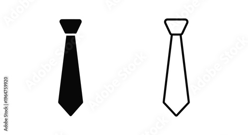 Ties for men black and white vector illustration Vector