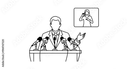 Man speaking at a press conference.