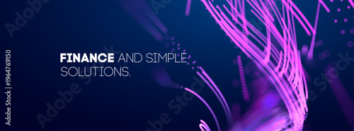 Tech ai wave with background data technology for music abstract neuron. Digital sound blue with ripple network big for invest pattern science. Webinar line concept with space flow dot for graphic.