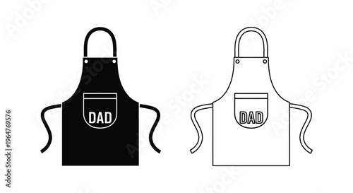 Dad apron design Vector