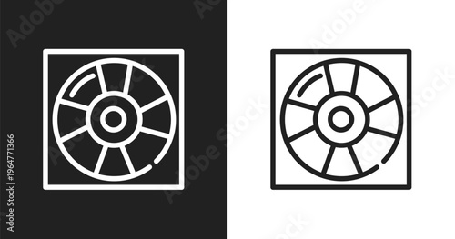 Life guard icon. Linear black, white icon from summer collection. Outline life guard vector. Thin line symbol isolated on white and black background