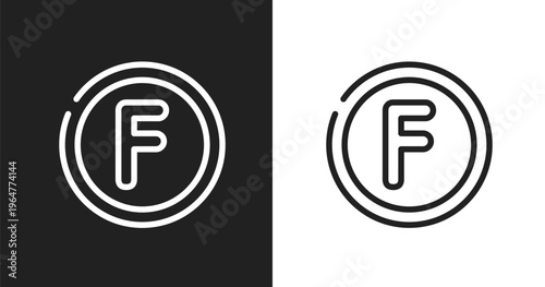 Petroleum solvent icon. Linear black, white icon from laundry instructions collection. Outline petroleum solvent vector. Thin line symbol isolated on white and black background