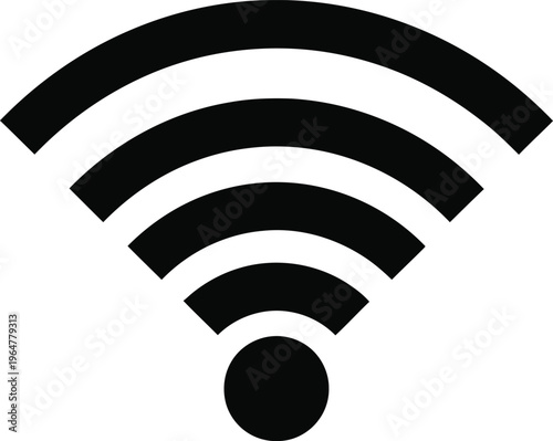 Wifi symbol isolated on transparent background
