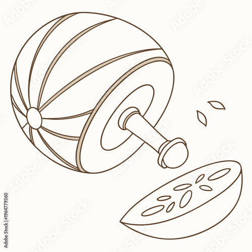 Watermelon with seeds and slice fruit food