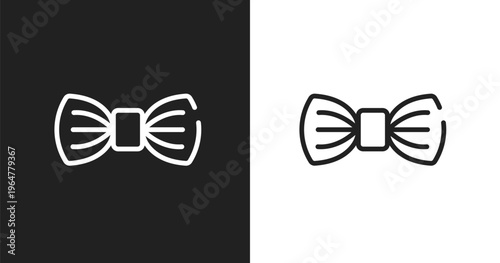 Elegante icon. Linear black, white icon from beauty collection. Outline elegante vector. Thin line symbol isolated on white and black background