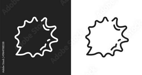 Shout icon. Linear black, white icon from chat collection. Outline shout vector. Thin line symbol isolated on white and black background
