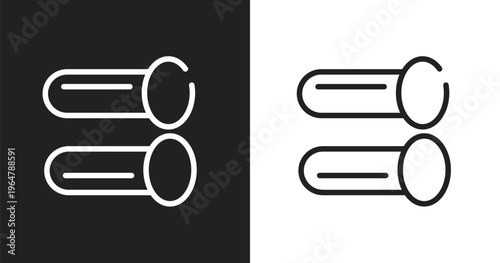 Pipes icon. Linear black, white icon from internet of things collection. Outline pipes vector. Thin line symbol isolated on white and black background