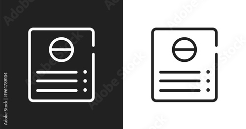 Intercom icon. Linear black, white icon from communication collection. Outline intercom vector. Thin line symbol isolated on white and black background