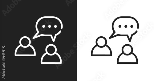 Buzz icon. Linear black, white icon from advertisement collection. Outline buzz vector. Thin line symbol isolated on white and black background