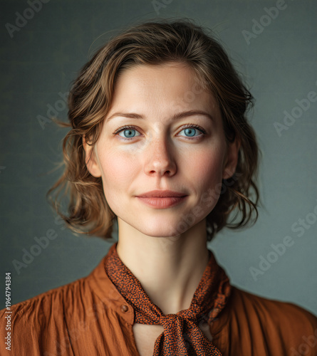Retrato de mujer con ojos claros