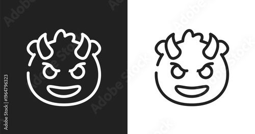 Foto Smiling with horns emoji icon