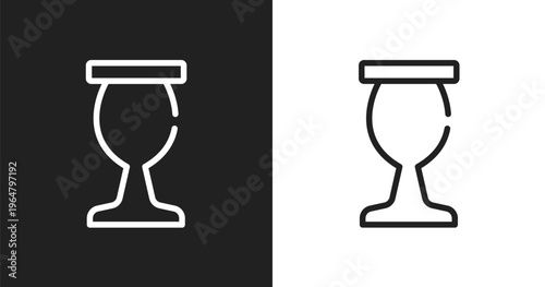 Sports and competition icon. Linear black, white icon from sports collection. Outline sports and competition vector. Thin line symbol isolated on white and black background