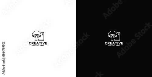 mushroom consulting and testing logo design