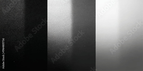 Monochrome gradients create an artistic display of tonal range, illustrating the subtleties of light and shadow in a minimalist composition. 